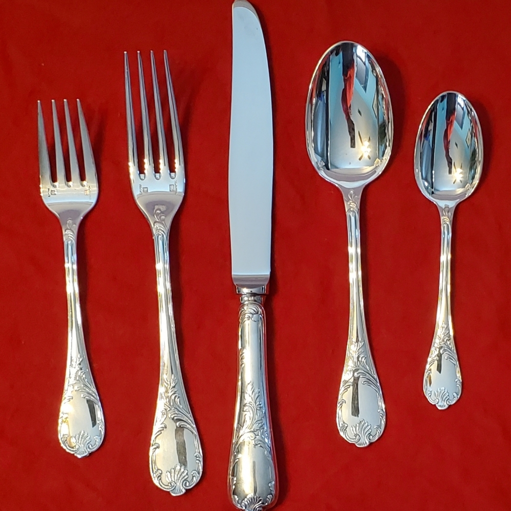Christofle Silver Plated Flatware "Marly"